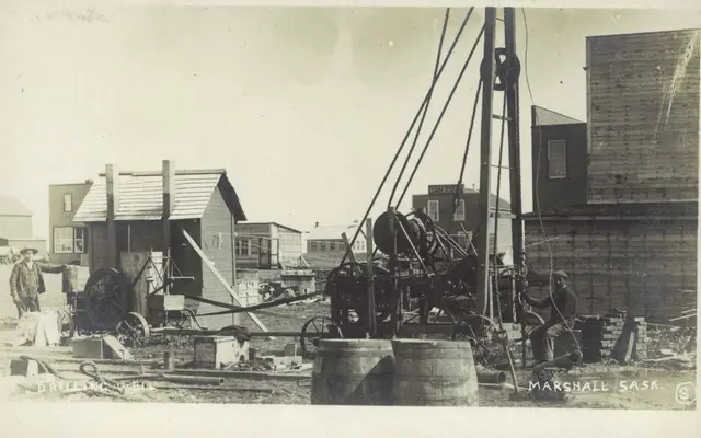 Drilling a well in Marshall