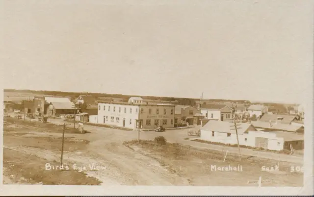Bird's eye view of Marshall, with the Savoy Hotel
